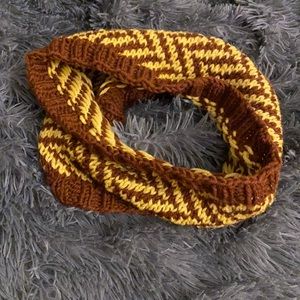 Hand knit wool cowl